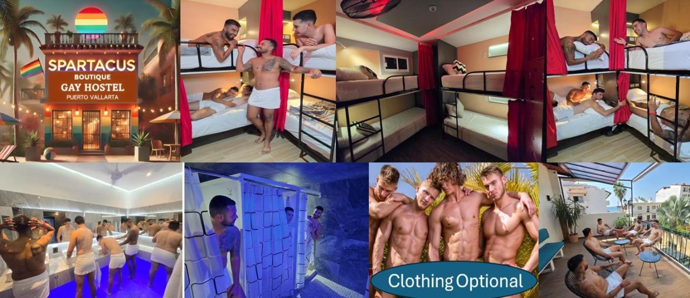 Spartacus Hostel Boutique For Men Puerto Vallarta Eksteriør billede