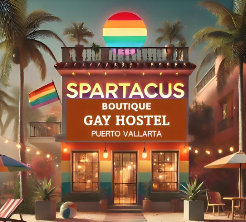 Spartacus Hostel Boutique For Men Puerto Vallarta Eksteriør billede